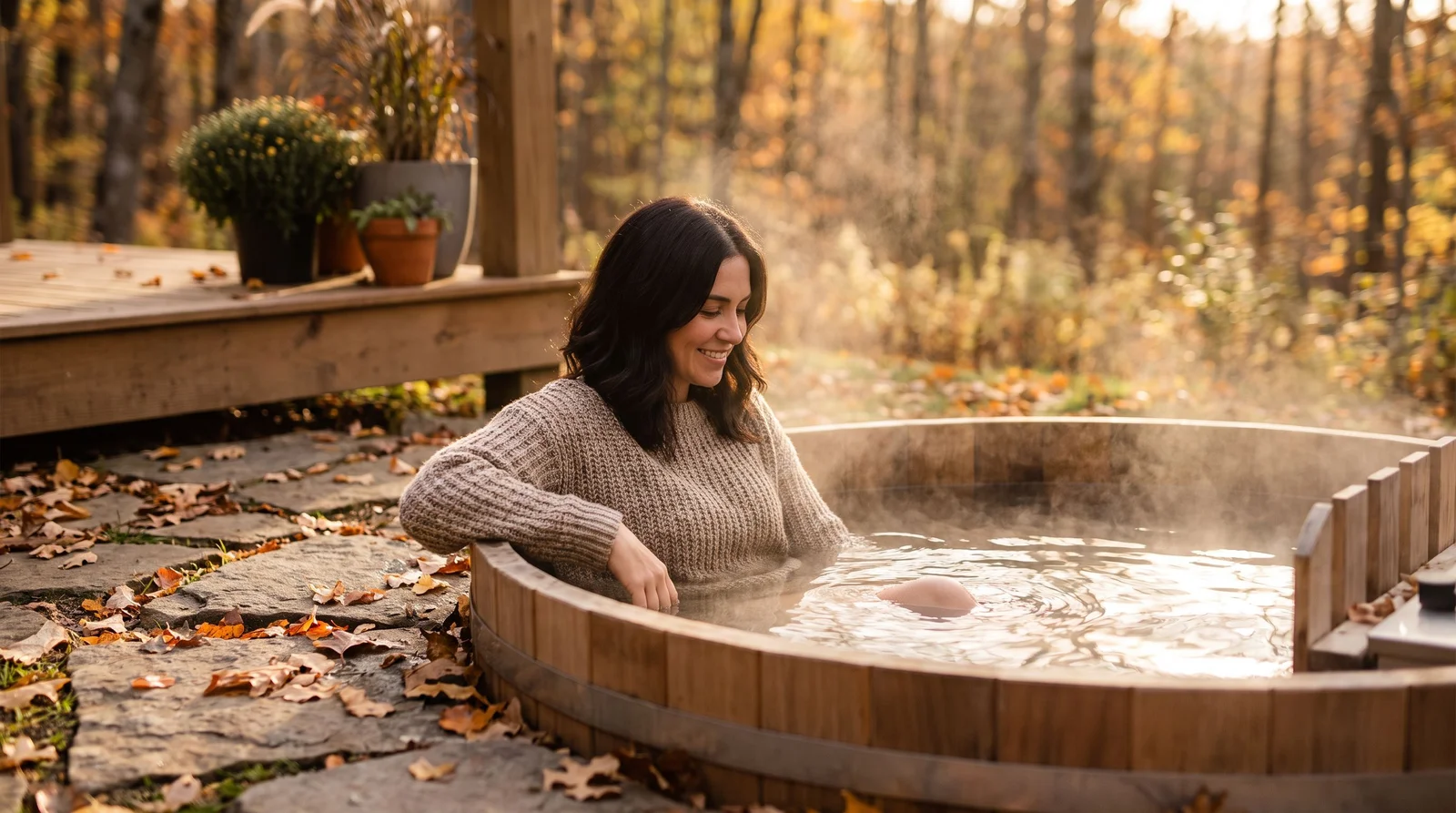Jacuzzi u listopadu: kako ga koristiti kad temperature padnu